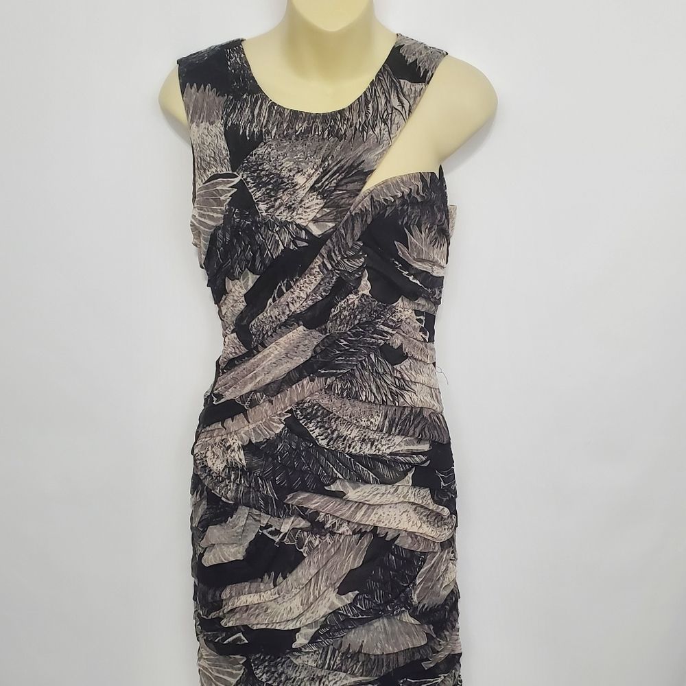 BCBGMAXAZRIA‎ Nylon "Roxanne" Printed Cocktail Dress (D335) SIZE M